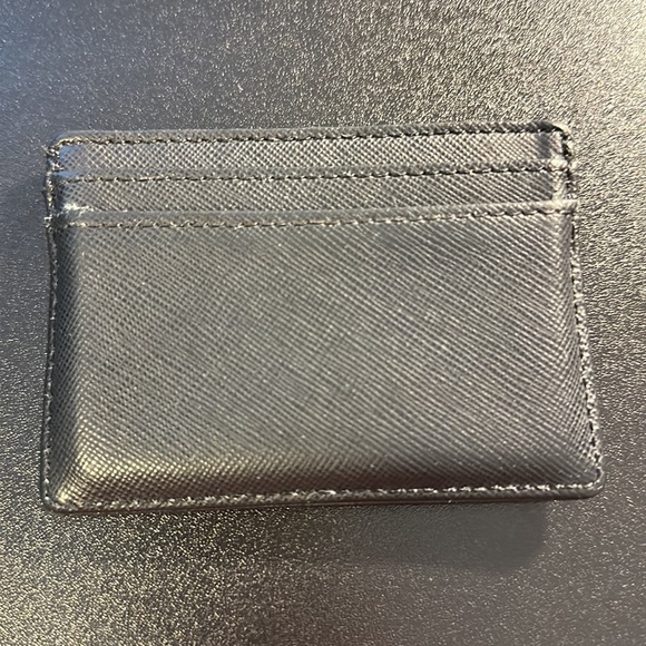 Tory Burch Card Case Wallet - black & gold - Picture 6 of 13